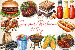 Summer Barbecue Day Clipart Bundle 2 - CraftNest - Digital Crafting and Art