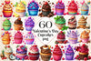 Valentine Cupcake Clipart Bundle 1
