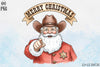 Merry Christmas Cowboy Santa Clipart Bundle