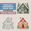 Gingerbread Houses Updated Clipart Bundle