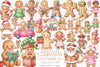 Christmas Gingerbread Man Clipart Bundle 4