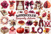 Burgundy Autumn Clipart Bundle 2