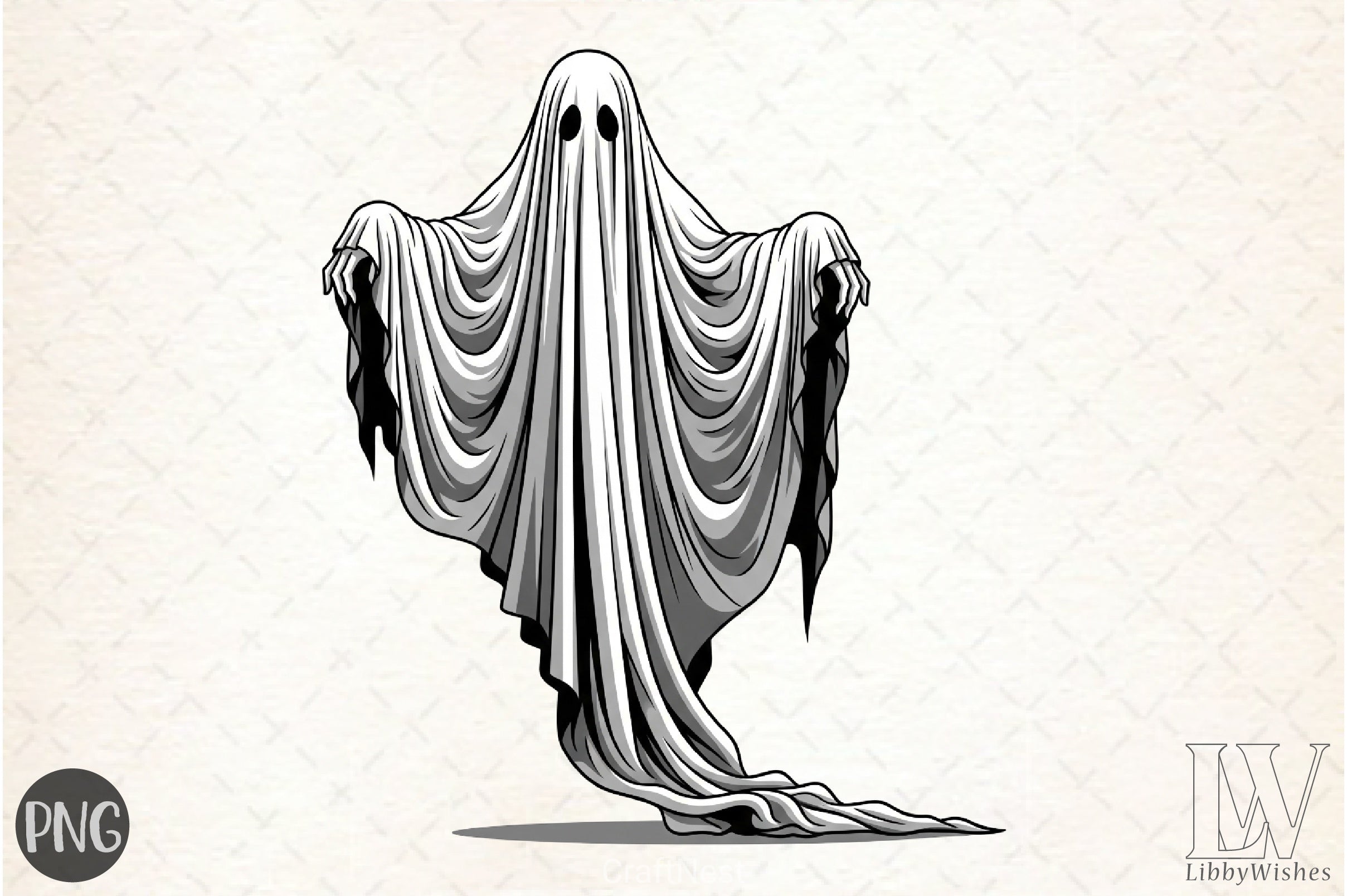 Halloween Ghost Clipart Bundle 14 - CraftNest - Digital Crafting and Art