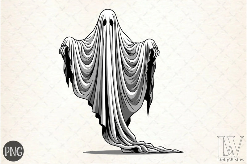 Halloween Ghost Clipart Bundle 14 - CraftNest - Digital Crafting and Art
