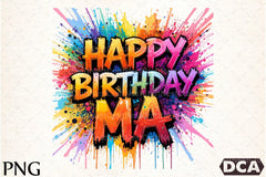 Happy Birthday Ma Clipart Bundle 4 - CraftNest - Digital Crafting and Art