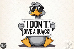 I Don't Give A Quack Sarcastic Clipart Bundle - CraftNest - Digital Crafting and Art