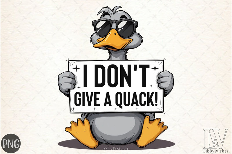 I Don't Give A Quack Sarcastic Clipart Bundle - CraftNest - Digital Crafting and Art