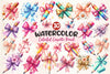 Colorful Coquette Pencil School Clipart Bundle