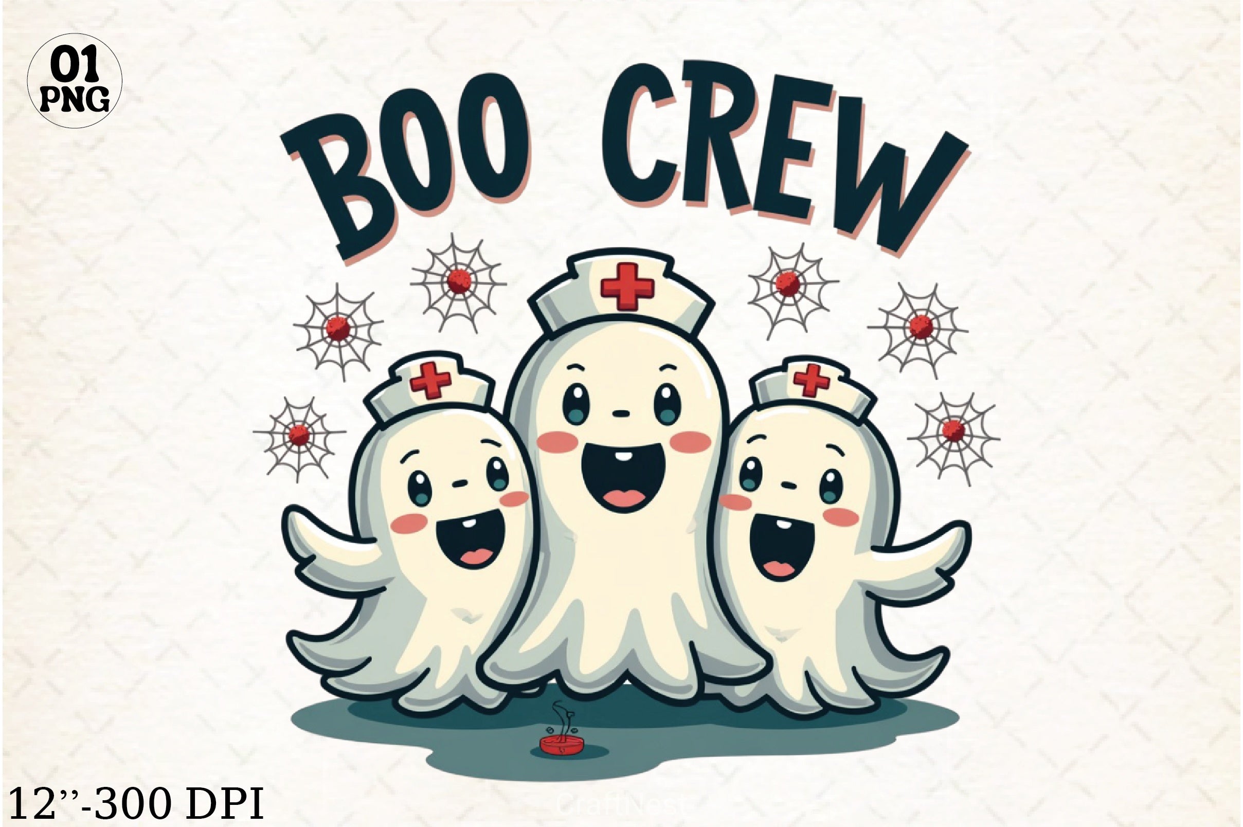 Boo Crew Clipart Bundle - CraftNest - Digital Crafting and Art