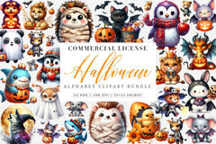 Halloween Animals Clipart Bundle 29 - CraftNest - Digital Crafting and Art