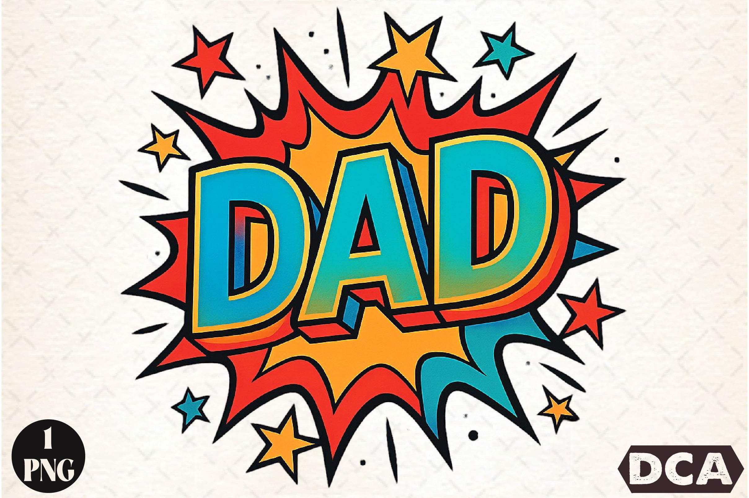 Dad Comic Style Clipart Bundle
