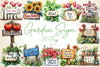 Garden Sign Clipart Bundle