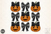 Halloween Pumpkin Fall Bow Clipart Bundle