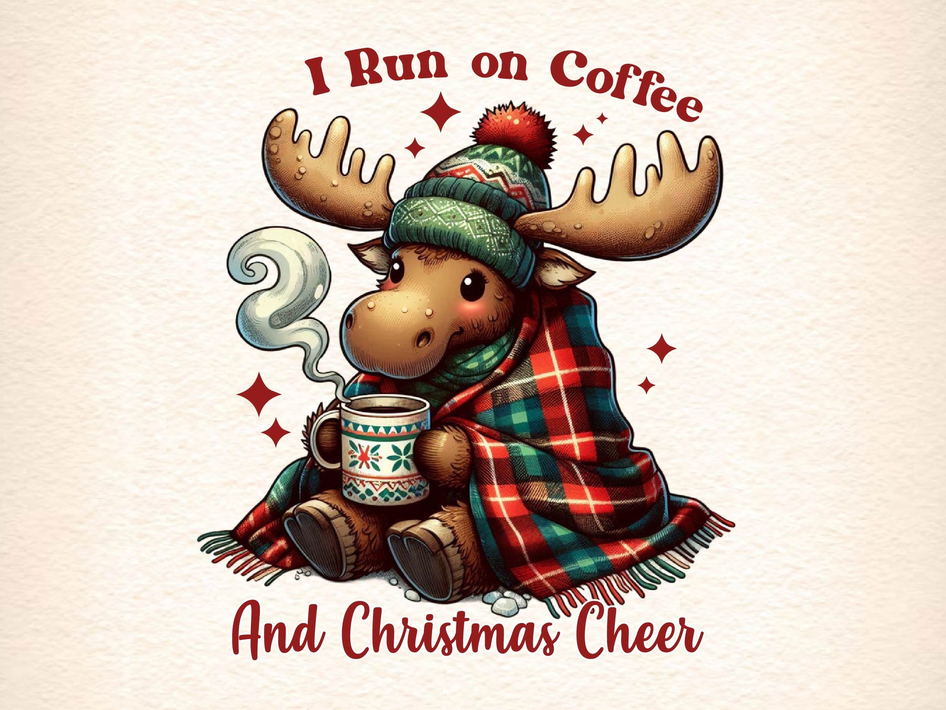 I Run On Coffee And Christmas Cheer Clipart Bundle - CraftNest - Digital Crafting and Art