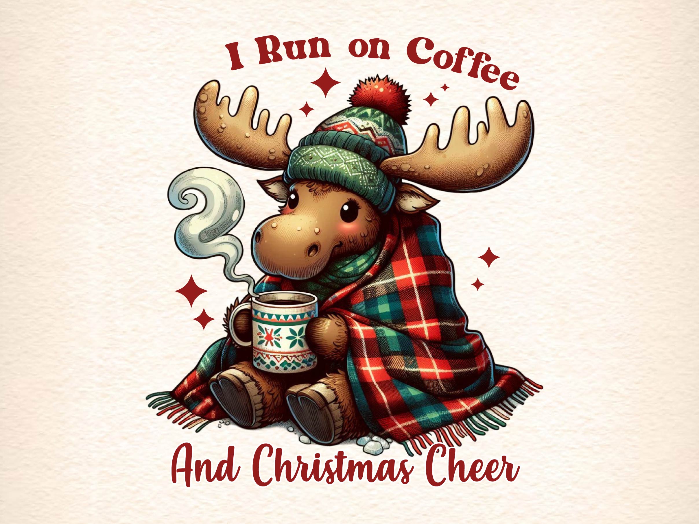 I Run On Coffee And Christmas Cheer Clipart Bundle - CraftNest - Digital Crafting and Art