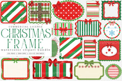 Coquette Christmas Frame Border Clipart Bundle - CraftNest - Digital Crafting and Art