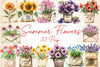 Summer Flowers Seed Packet Clipart Bundle