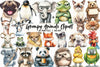 Grumpy Animals Clipart Bundle 4