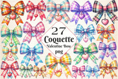 Coquette Valentine Bow Clipart Bundle 4 - CraftNest - Digital Crafting and Art