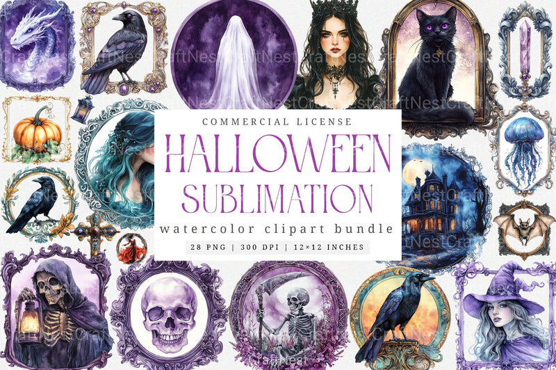 Halloween Tarot Cards Clipart Bundle - CraftNest - Digital Crafting and Art