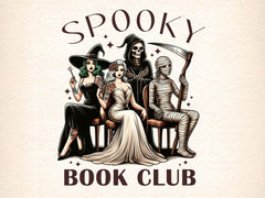 Spooky Book Club Bookish Halloween Clipart Bundle - CraftNest - Digital Crafting and Art