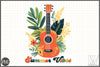 Summer Vibes Guitar Clipart Bundle 1