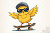 Cool Duck Skateboard Clipart Bundle