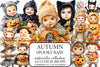 Autumn Spooky Baby Clipart Bundle