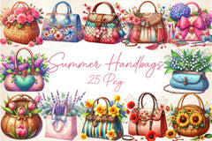 Summer Handbags Clipart Bundle - CraftNest - Digital Crafting and Art