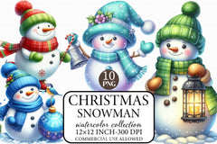 Christmas Snowman Clipart Bundle 18 - CraftNest - Digital Crafting and Art
