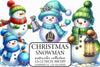 Christmas Snowman Clipart Bundle 18