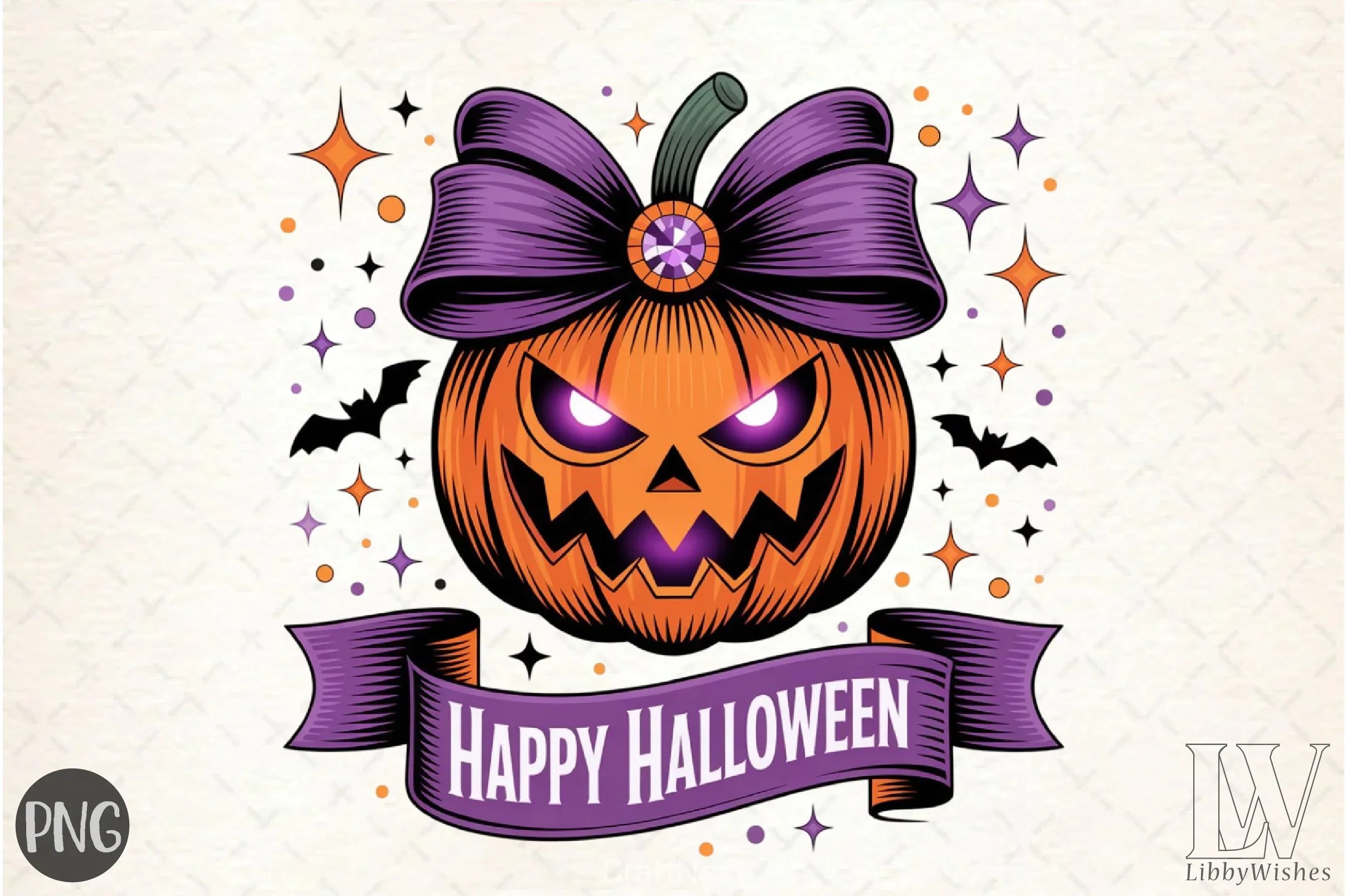 Retro Halloween Pumpkin Clipart Bundle - CraftNest - Digital Crafting and Art