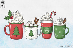 Christmas Coffee Clipart Bundle 7 - CraftNest - Digital Crafting and Art