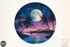 Summer Moon Beach Clipart Bundle