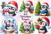 Christmas Penguin Clipart Bundle 7
