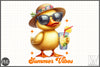 Summer Vibes Funny Duck Clipart Bundle 2
