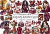 Burgundy Autumn Clipart Bundle 4