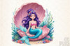 Summer Mermaid Clipart Bundle 2