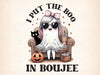 I Put The Boo In Boujee Girly Halloween Clipart Bundle