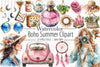 Boho Summer Clipart Bundle 3