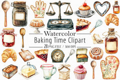 Baking Time Clipart Bundle - CraftNest - Digital Crafting and Art