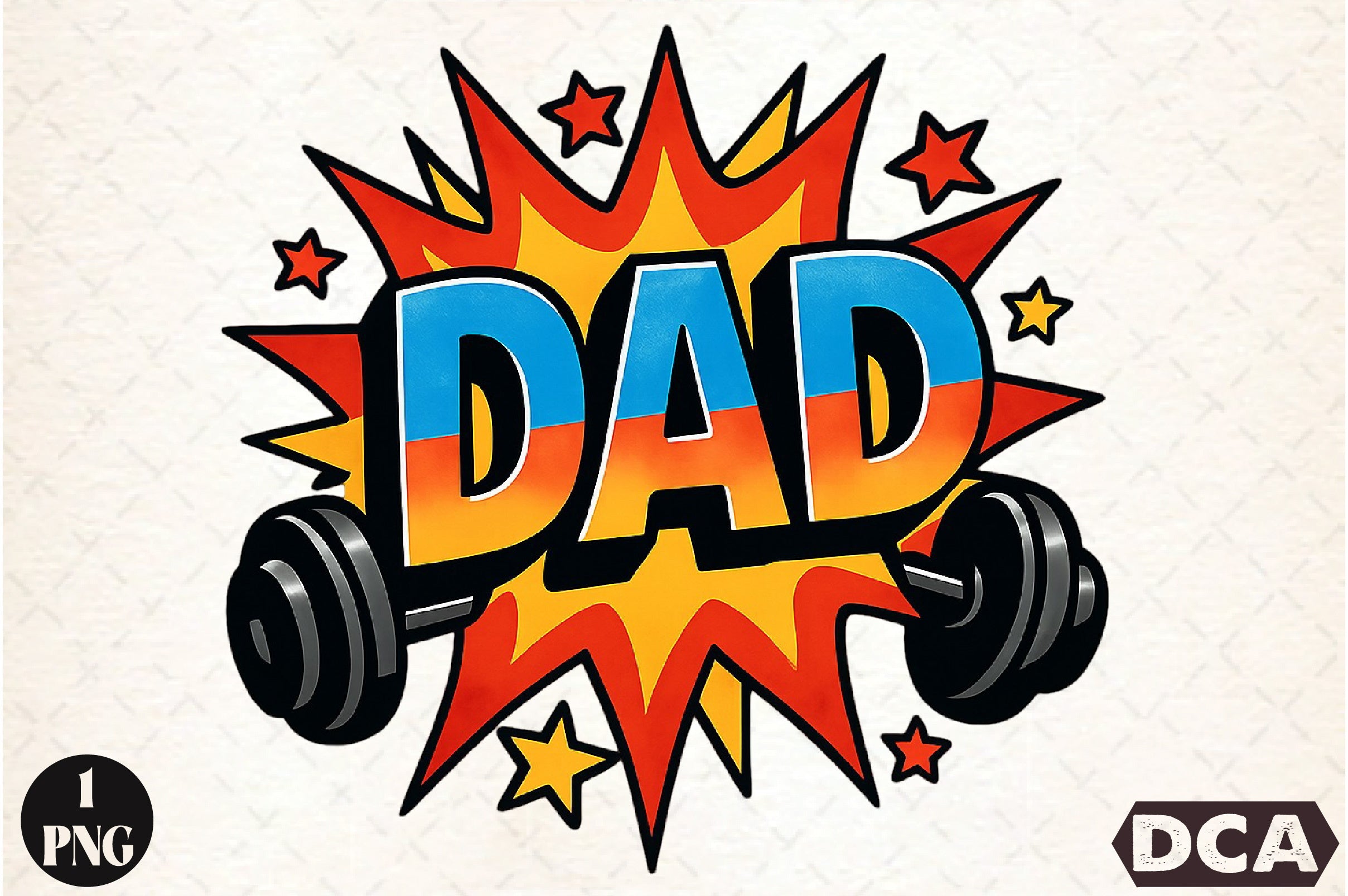 Dad Comic Style Clipart Bundle