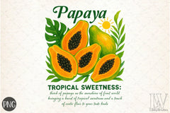 Papaya Tropical Clipart Bundle - CraftNest - Digital Crafting and Art