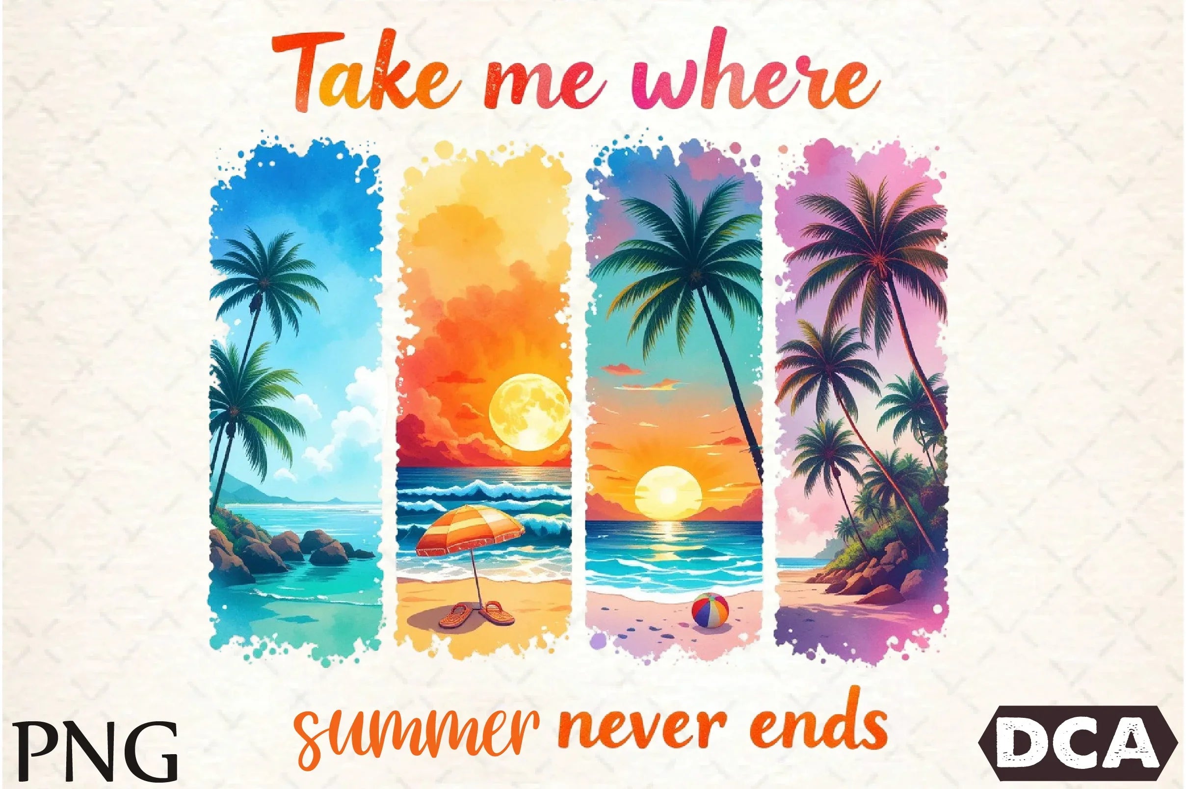Summer Brushstroke Vibes Clipart Bundle - CraftNest - Digital Crafting and Art