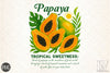 Papaya Tropical Clipart Bundle