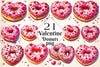 Valentine Donut Clipart Bundle