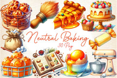Neutral Baking Clipart Bundle 2 - CraftNest - Digital Crafting and Art