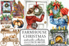 Farmhouse Christmas Clipart Bundle