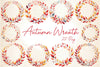Minimalist Autumn Wreath Clipart Bundle