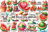 Hello Summer Watermelon Clipart Bundle